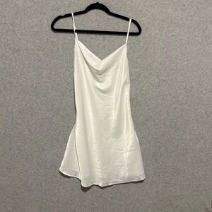 Cider Satin White Dress